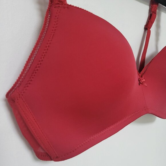 Aerie Real Happy Wireless Lightly Lined Bra Red 34B – New with Tags - Picture 4 of 11